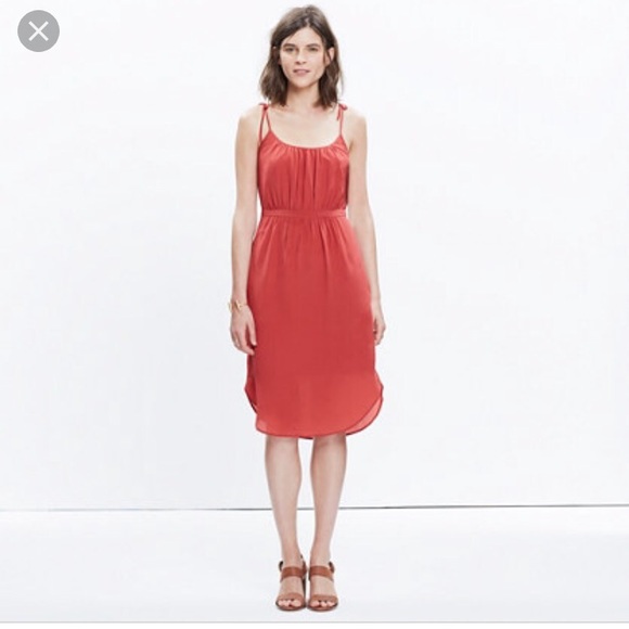 red cami sundress